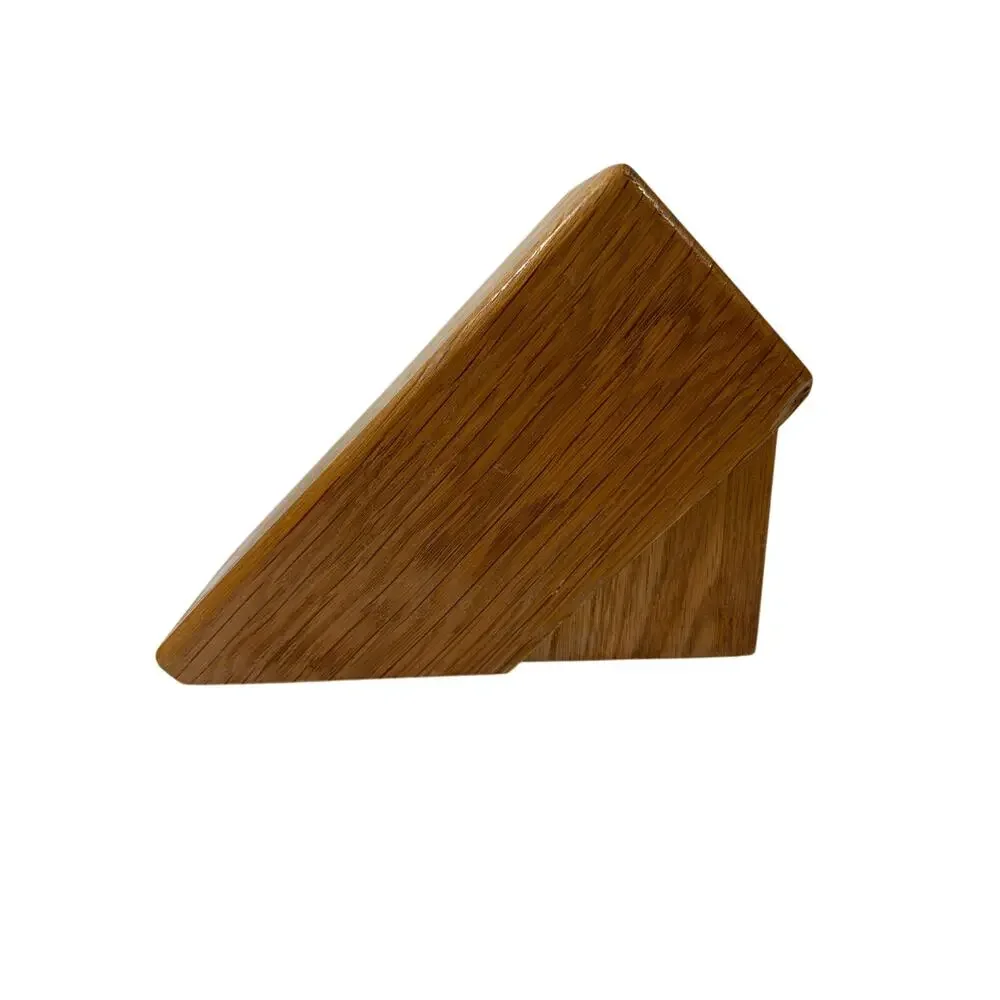 Vtg CUTCO Small 4 Slot Honey Oak Wood Knife Block USA Knife Block Kitchen